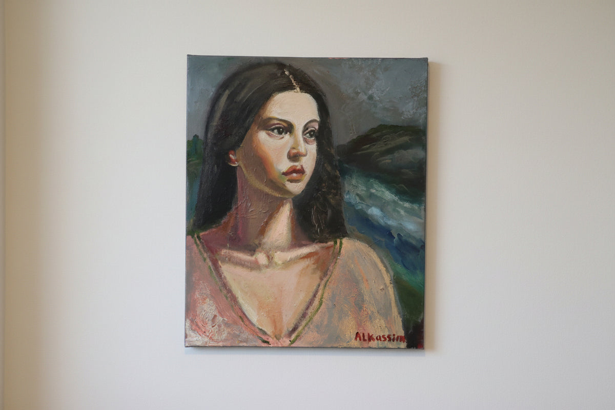 Den tause kysten – Originalt oljemaleri på lerret (50 x 60 cm)
