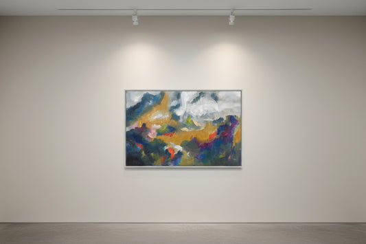 Fargenes dans originalt oljemaleri 120 * 80 cm